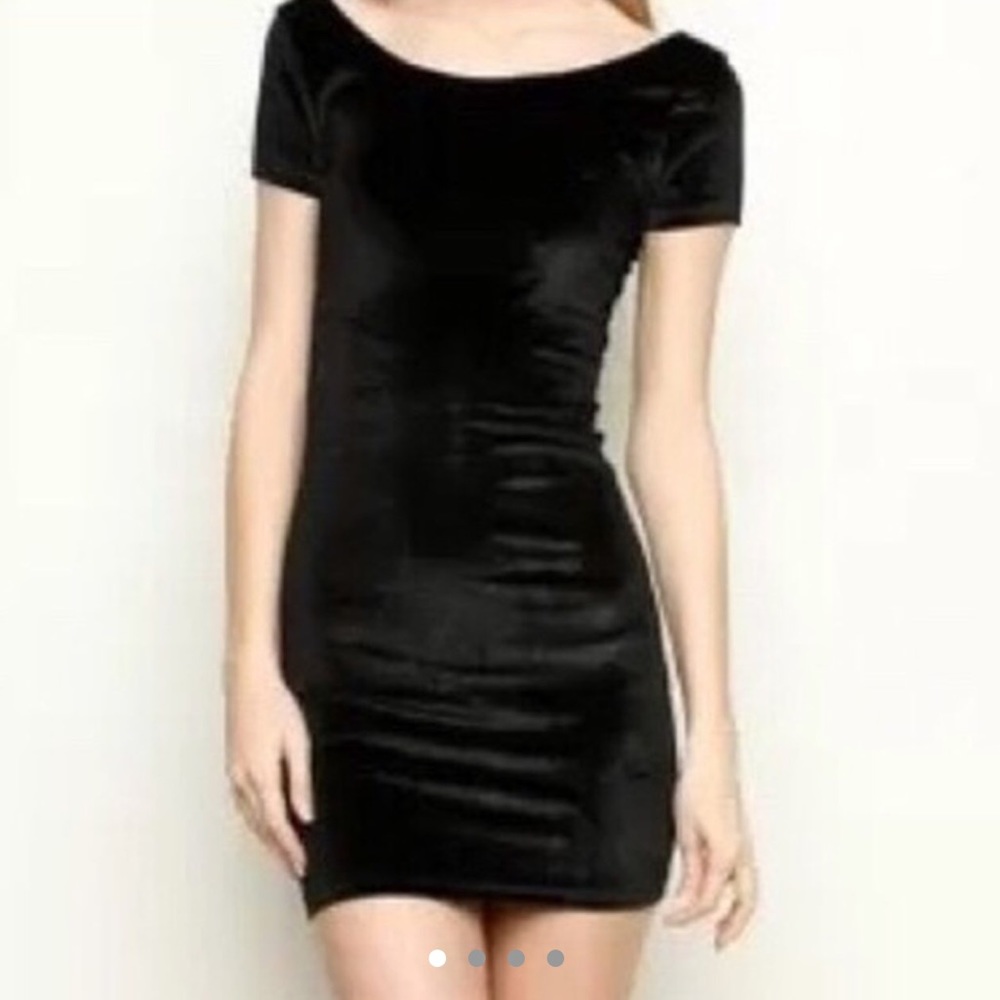 Brandy Melville black velvet dress